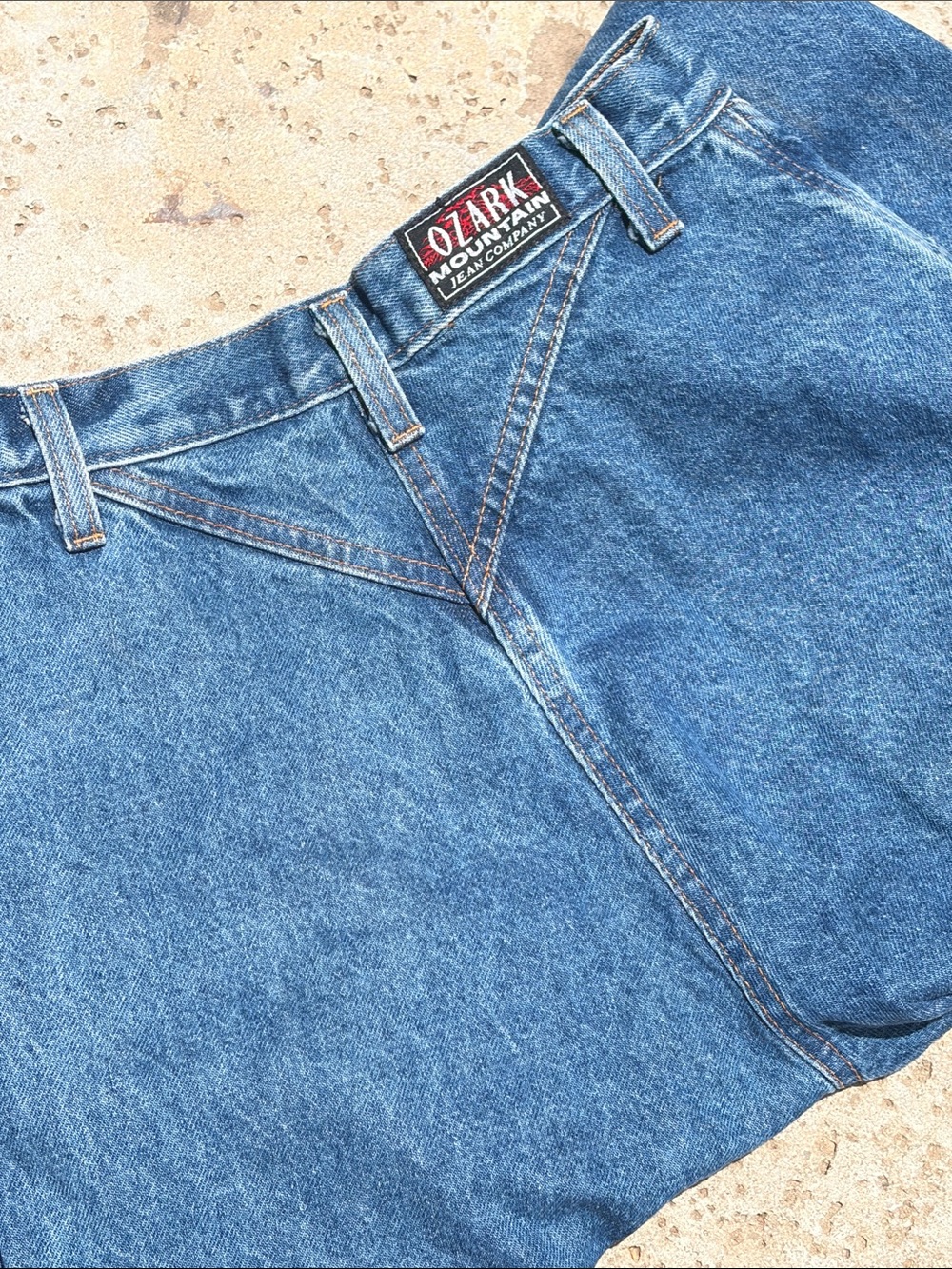Vintage Ozark Mountain Jean Company size 7/8 high-rise cowgirl western jeans